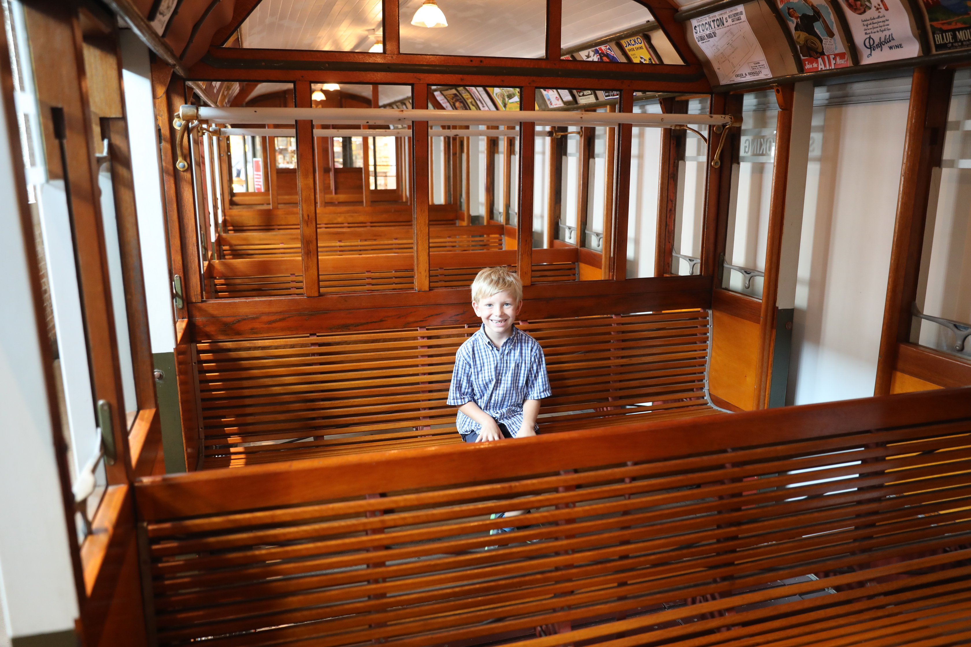 Newcastle Museum - Zugfahren ist toll